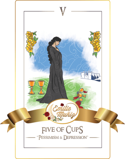 five of cups, 5 of cups, tarot card, simplicity tarot , Emilie Muniz, Tarot Reading, Tarot Reader, Tarot cards