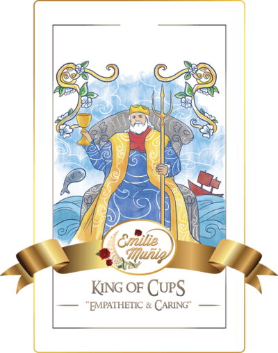 king of cups, tarot card, simplicity tarot , Emilie Muniz, Tarot Reading, Tarot Reader, Tarot cards
