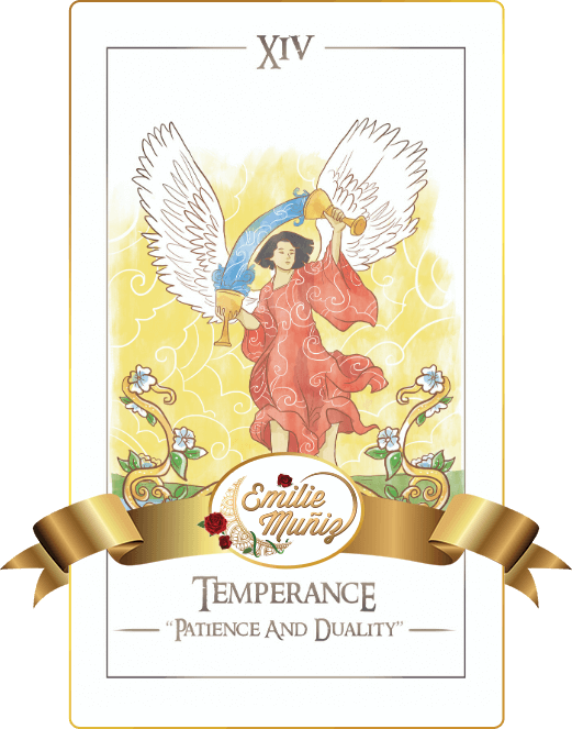 The Temperance, tarot card, ,tarot cards, simplicity tarot , Emilie Muniz, Tarot Reading, Tarot Reader