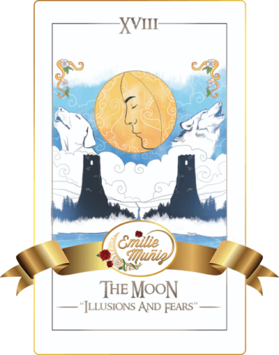 The Moon, tarot card, simplicity tarot , Emilie Muniz, Tarot Reading, Tarot Reader ,tarot cards