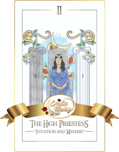 The high priestess, tarot card, simplicity tarot , Emilie Muniz, Tarot Reading, Tarot Reader ,tarot cards