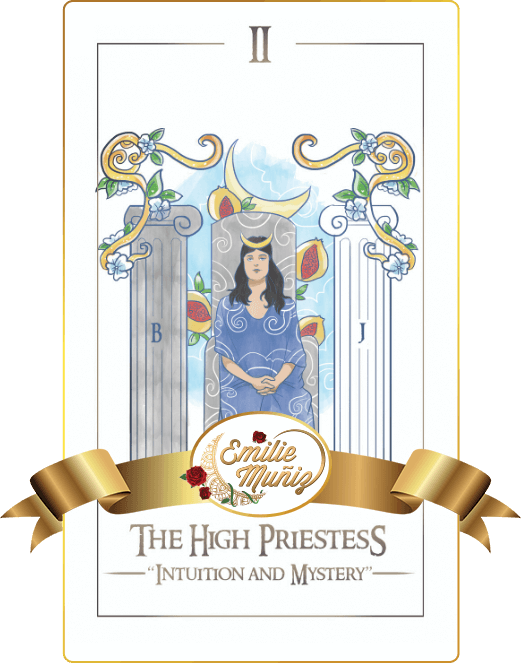 The high priestess, tarot card, simplicity tarot , Emilie Muniz, Tarot Reading, Tarot Reader ,tarot cards