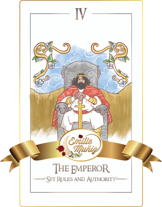 The Emperor, tarot card, simplicity tarot , Emilie Muniz, Tarot Reading, Tarot Reader, tarot cards