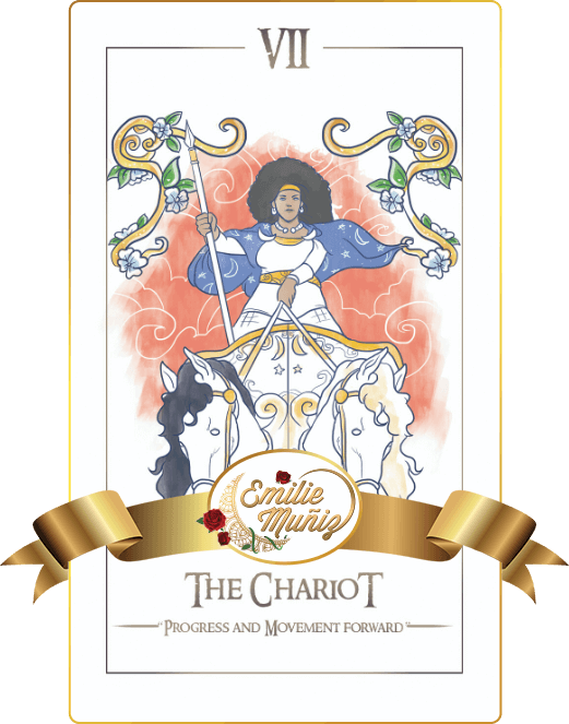 The Chariot, tarot card, simplicity tarot , Emilie Muniz, Tarot Reading, Tarot Reader ,tarot cards