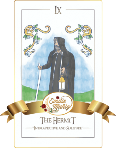 The hermit, tarot card, simplicity tarot , Emilie Muniz, Tarot Reading, Tarot Reader ,tarot cards