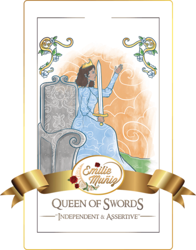 Queen of swords, tarot card, simplicity tarot , Emilie Muniz, Tarot Reading, Tarot Reader, Tarot cards