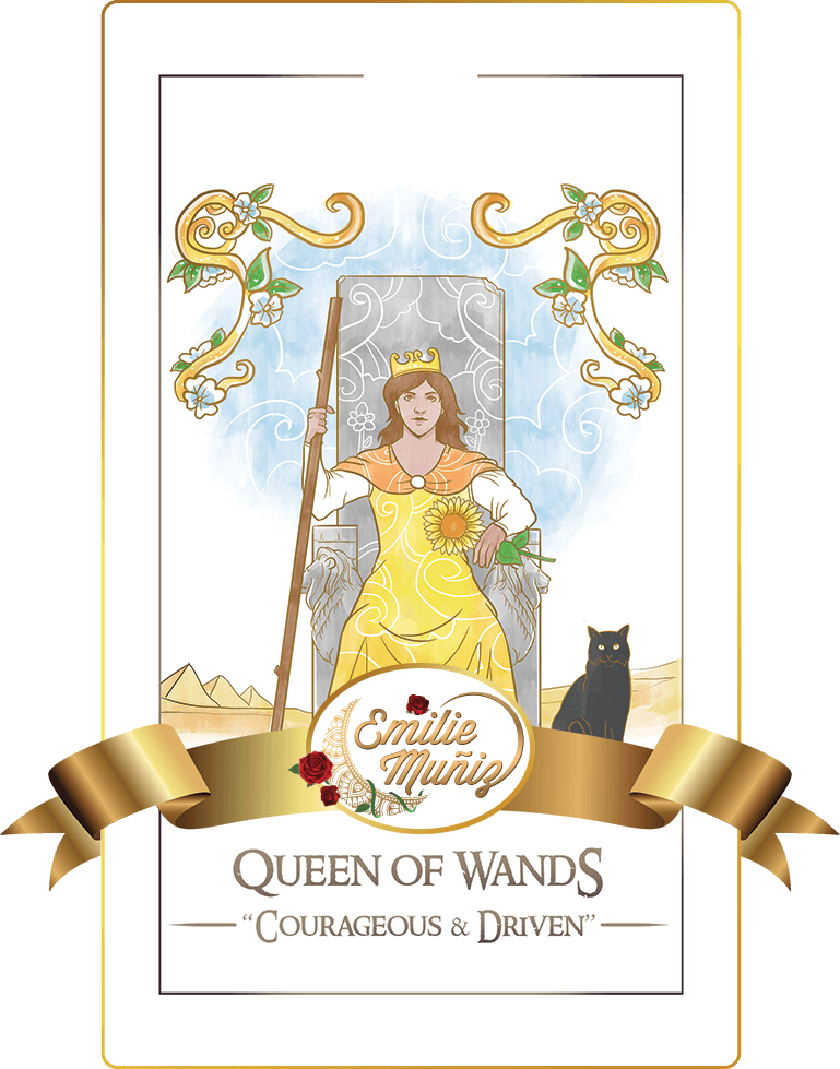 queen of wands, tarot card, simplicity tarot , Emilie Muniz, Tarot Reading, Tarot Reader ,tarot cards